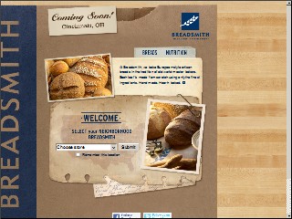 Web site www.breadsmith.com, Breadsmith