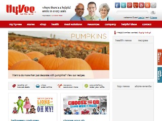 Web site www.hy-vee.com, Hy-Vee
