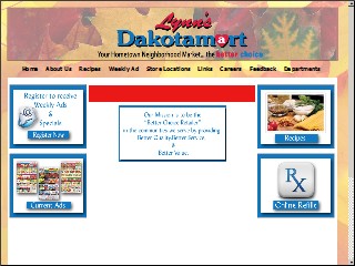 Web site www.lynnsdakotamart.com, Lynn's Inc