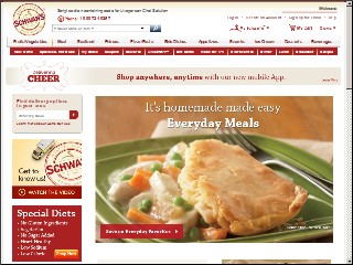 Web site www.schwans.com, Schwan Depot